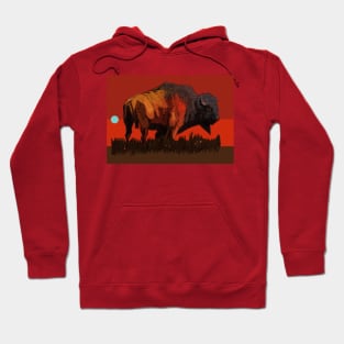 Bison Red Hoodie